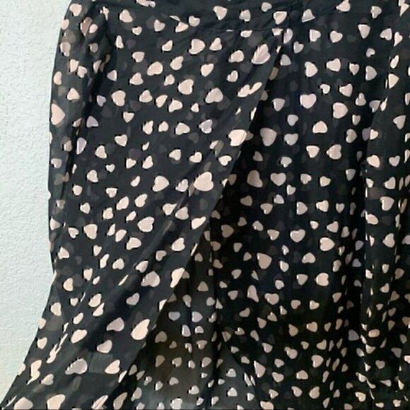 New York & Company Blouse Womens XS Coquette Office Whimsigoth Swiftie Sheer - Picture 3 of 11